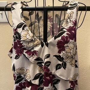 White House Black Market Floral Blouse
